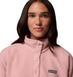 Columbia Jasper Ridge Pebble Half Snap sweater dames eraser pink< Outdoor Trui