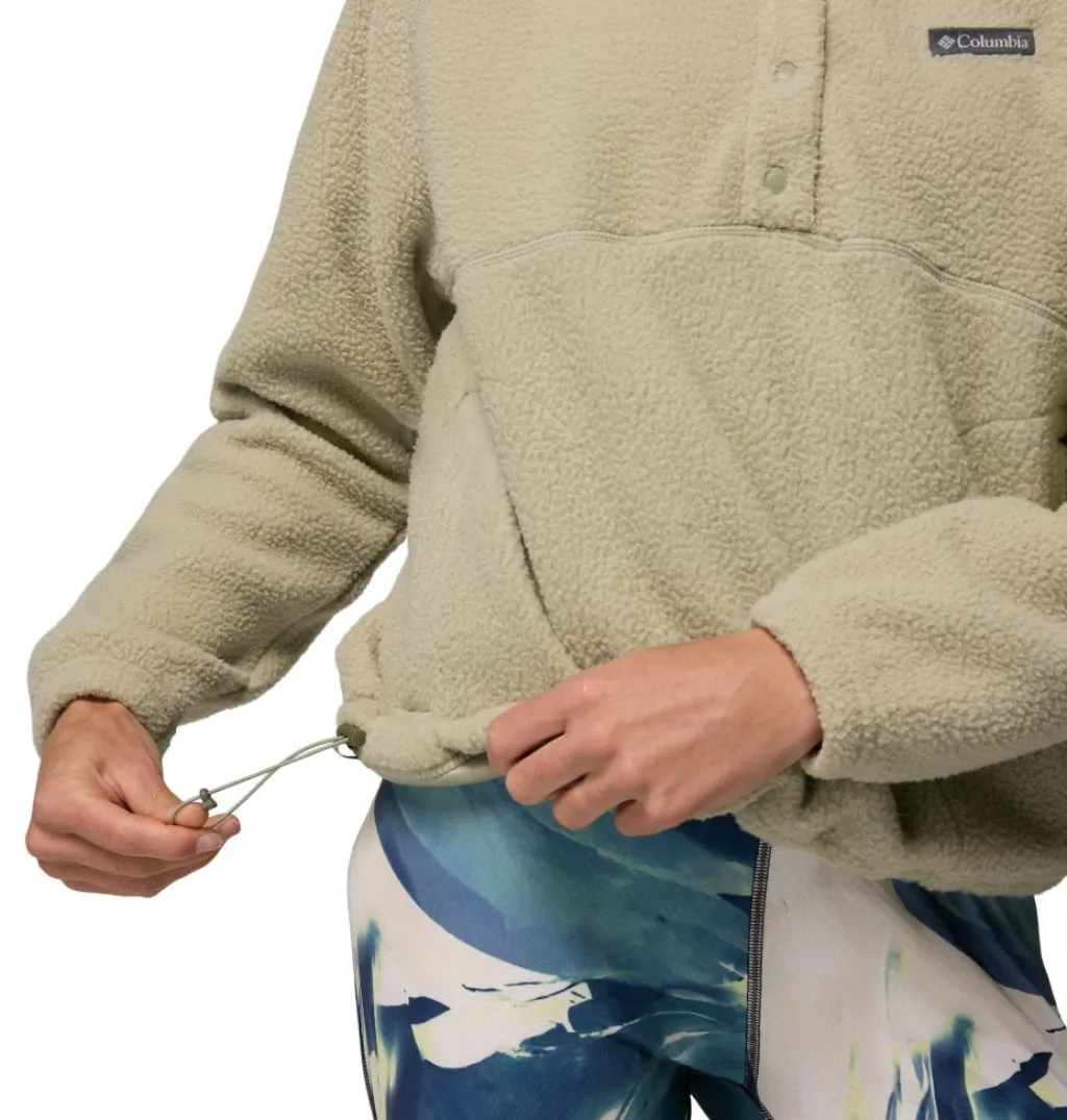 Outdoor Trui-Columbia Jasper Ridge Pebble Half Snap sweater dames safari