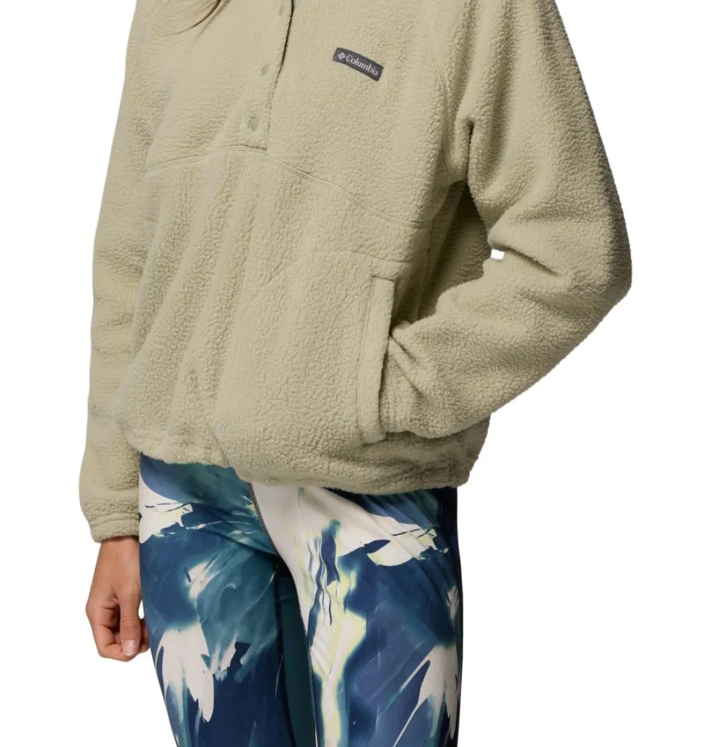 Outdoor Trui-Columbia Jasper Ridge Pebble Half Snap sweater dames safari