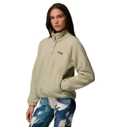 Outdoor Trui-Columbia Jasper Ridge Pebble Half Snap sweater dames safari