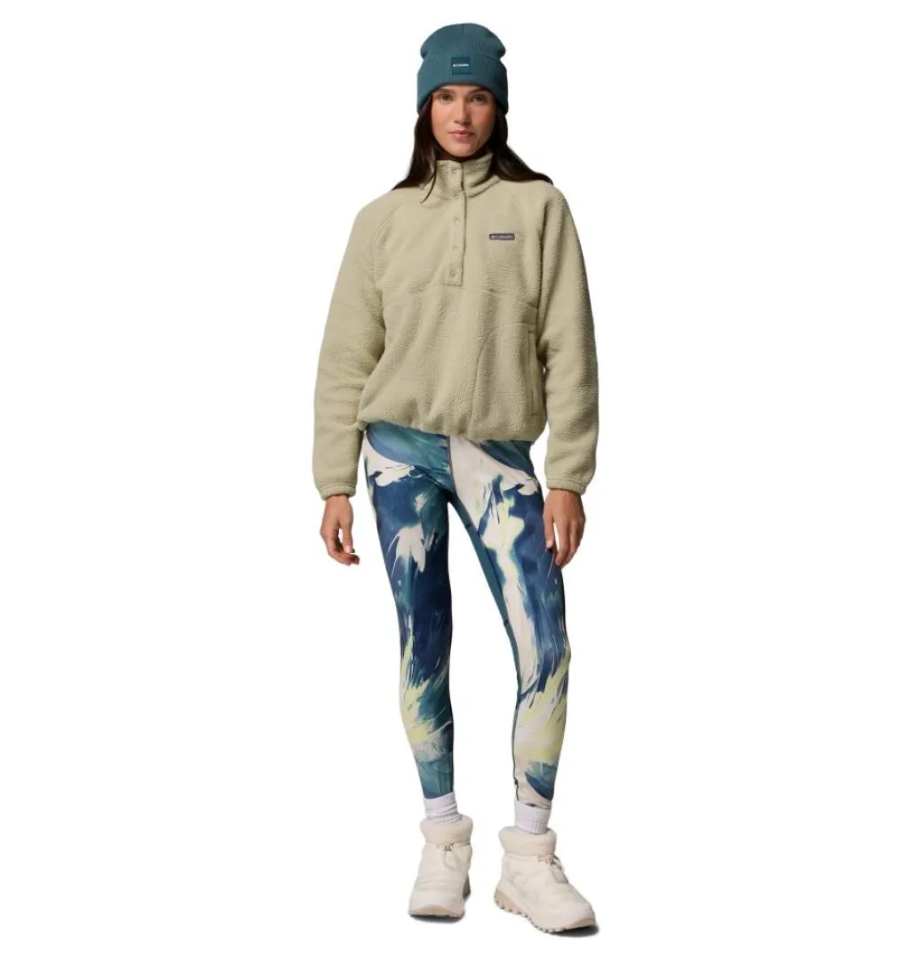 Outdoor Trui-Columbia Jasper Ridge Pebble Half Snap sweater dames safari