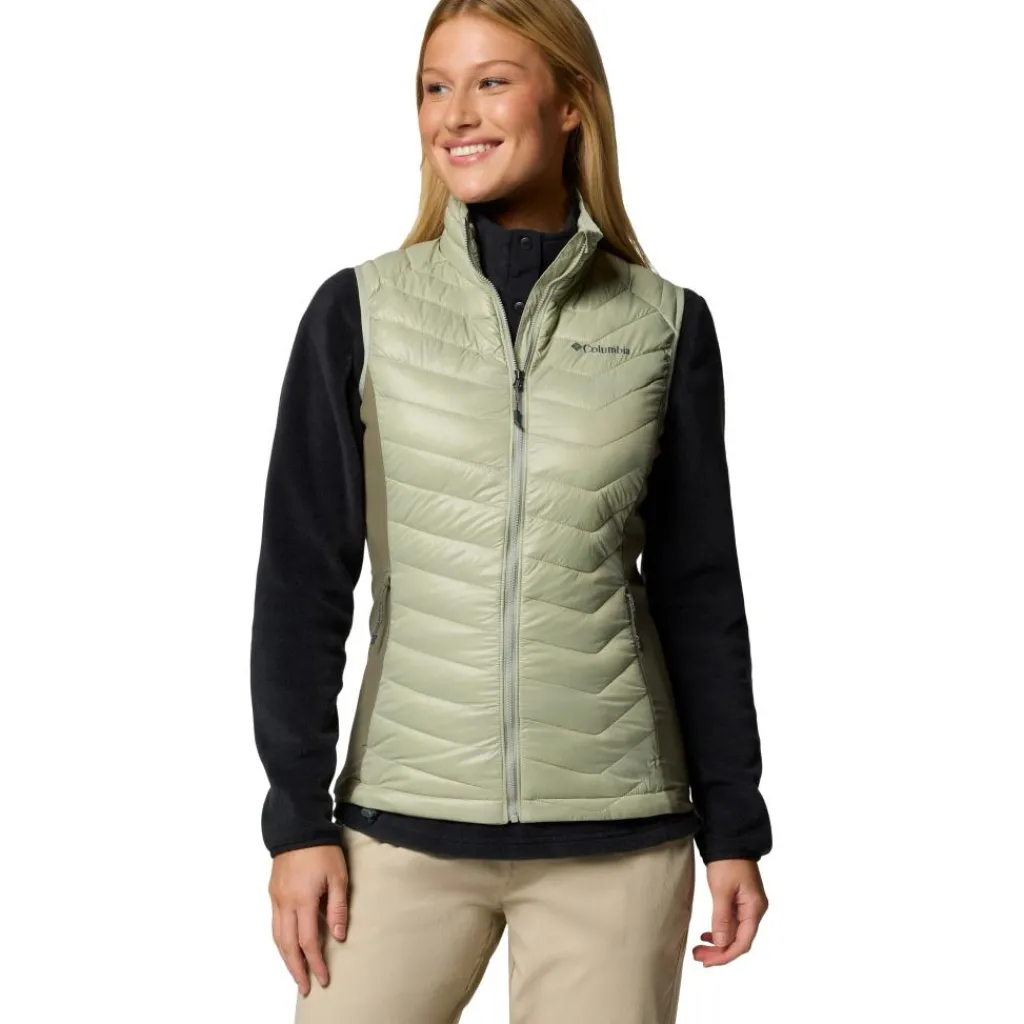 Columbia Powder Pass II bodywarmer dames safari stone green< Outdoor Jack