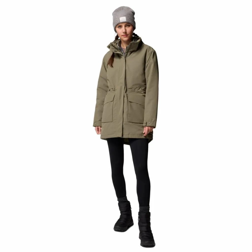 Columbia Pulaski parka outdoor jack dames stone green< Outdoor Jack