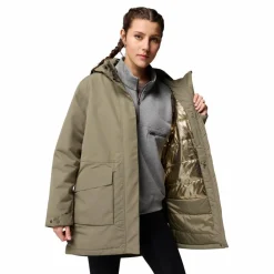 Columbia Pulaski parka outdoor jack dames stone green< Outdoor Jack