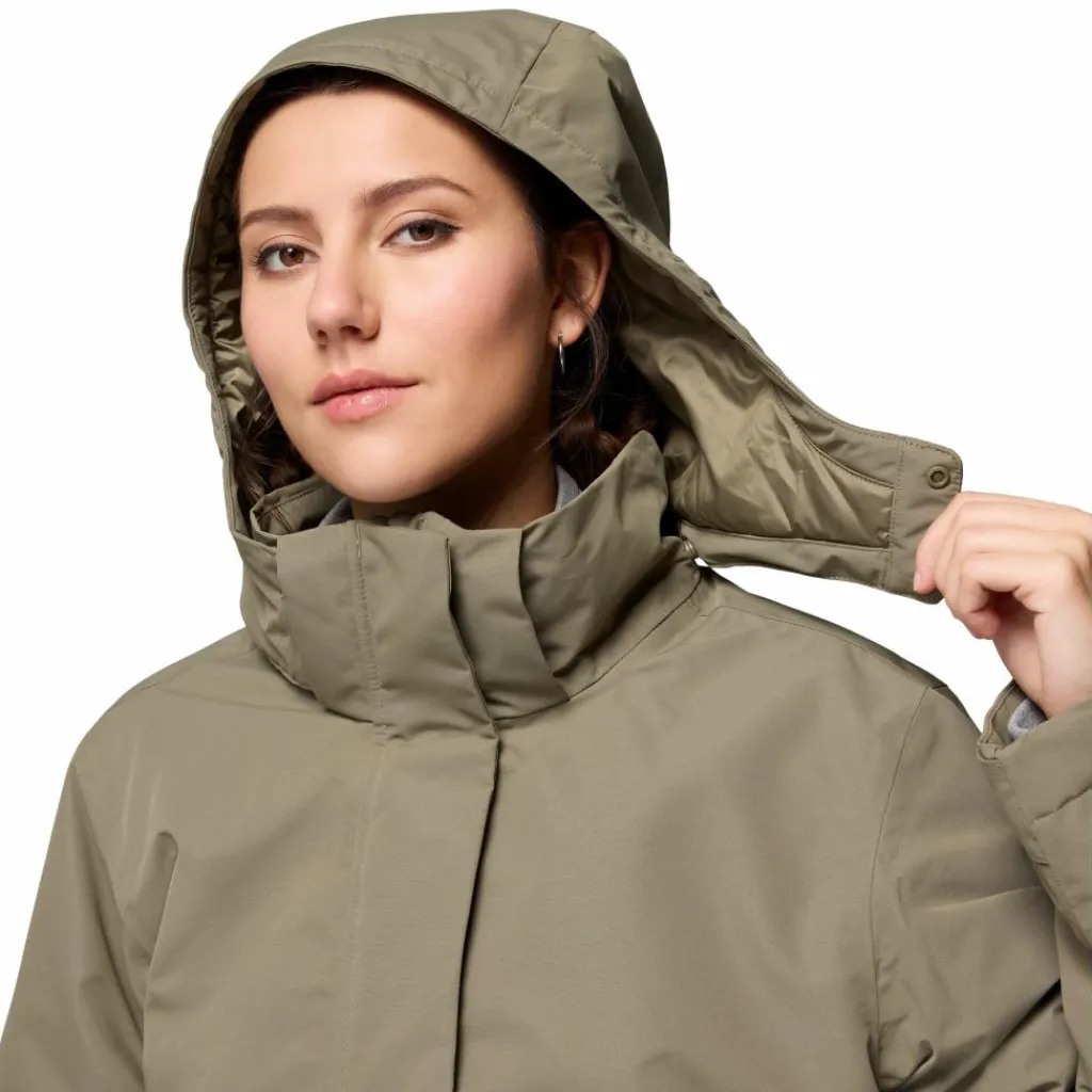 Columbia Pulaski parka outdoor jack dames stone green< Outdoor Jack