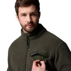 Columbia Rugged Ridge High Pile fleece vest heren greenscape< Fleece Vest