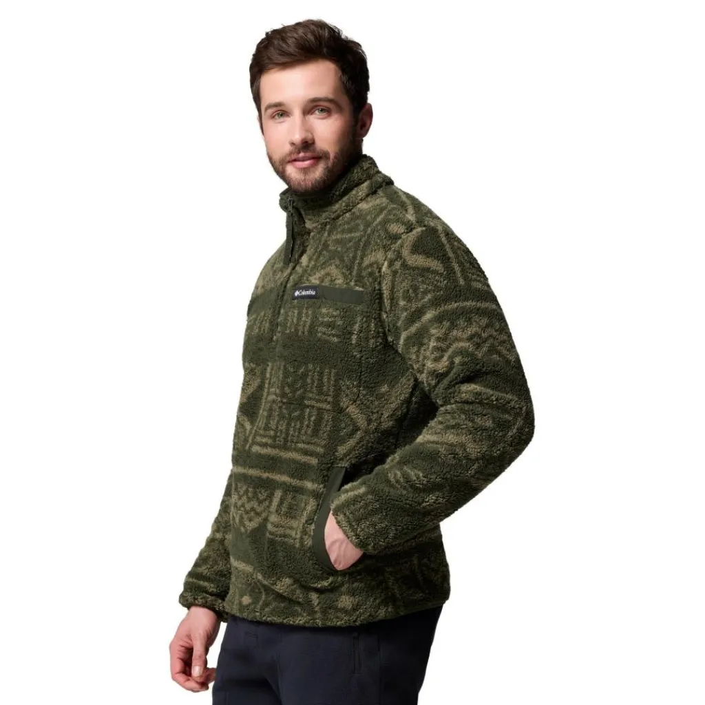 Columbia Rugged Ridge High Pile Half Zip sweater heren greenscape deschutes days< Outdoor Trui