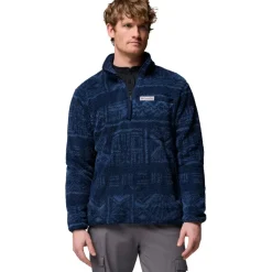 Columbia Rugged Ridge High Pile Half Zip sweater heren coll navy deschutes day< Outdoor Trui