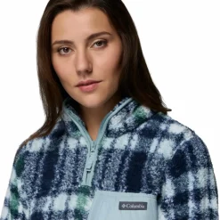 Outdoor Trui-Columbia West bend II sweater dames crushed blue herringplaid