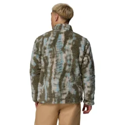 Columbia Winter Pass Reversible fleece vest heren stone green tracks< Fleece Vest