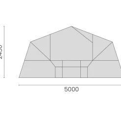 Nieuwe Vouwwagen-Comanche Oregon Grey Line Deluxe vouwwagen