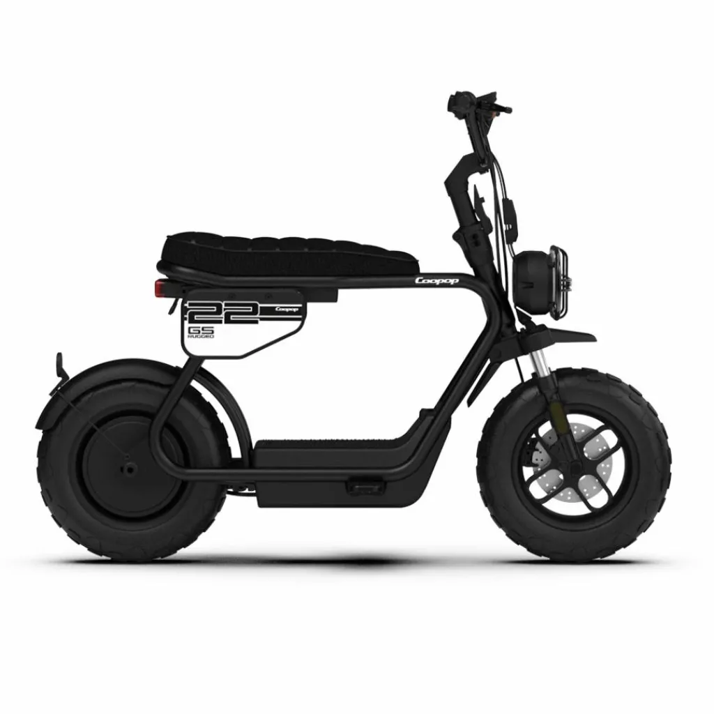 Coopop Rugged GS elektrische scooter midnight< Fietsen