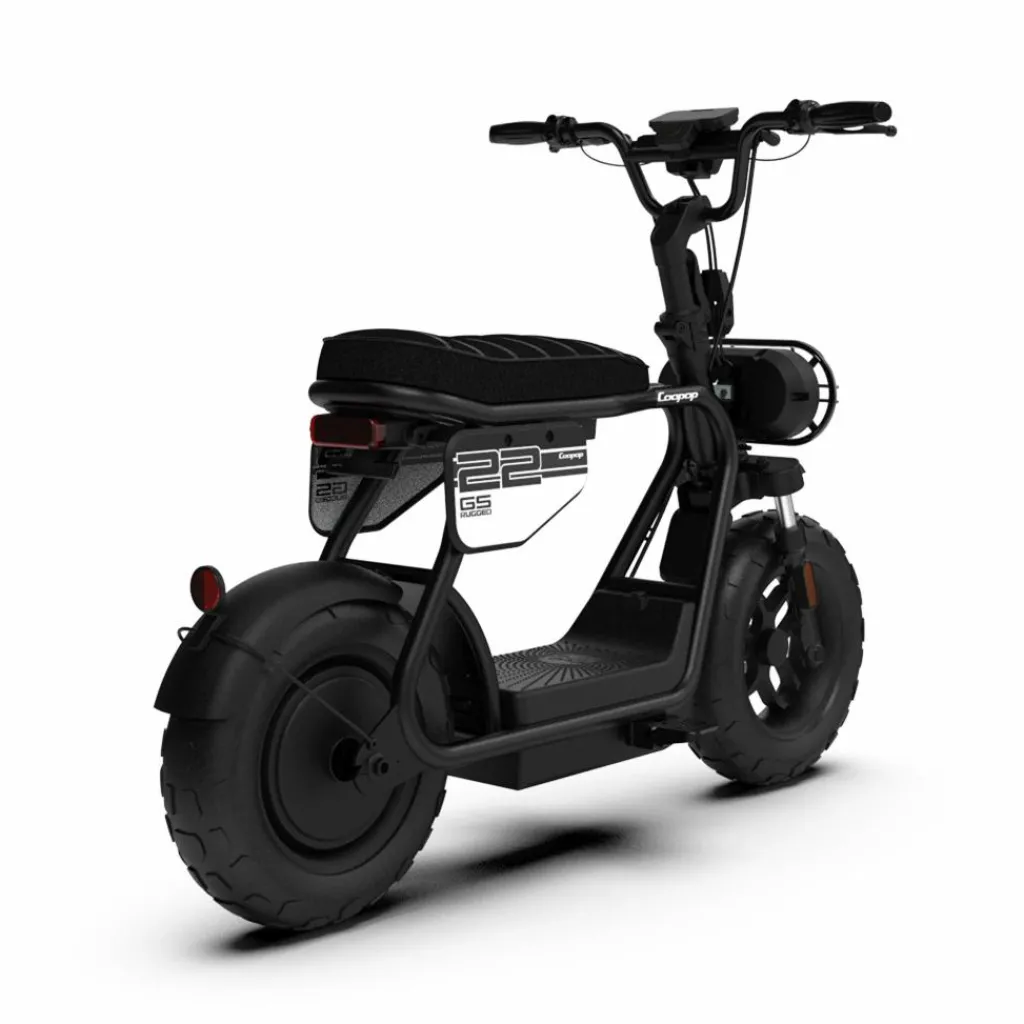 Coopop Rugged GS elektrische scooter midnight< Fietsen