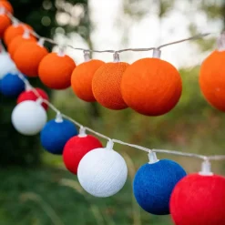 Cotton Ball Lights  Dutch Edition lichtsnoer rood wit blauw< Verlichting|Verlichting 230 Volt