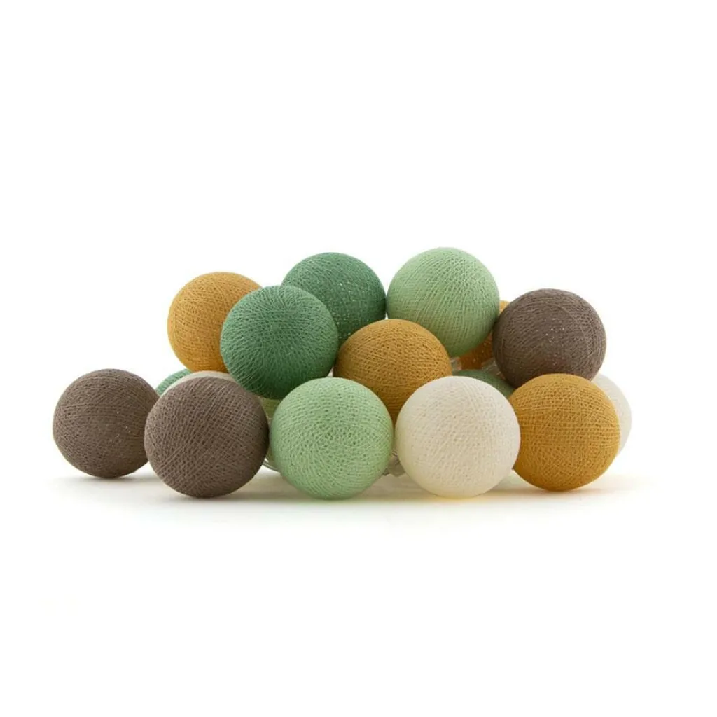 Verlichting|Verlichting 230 Volt-Cotton Ball Lights Outdoor lichtsnoer glamping forest