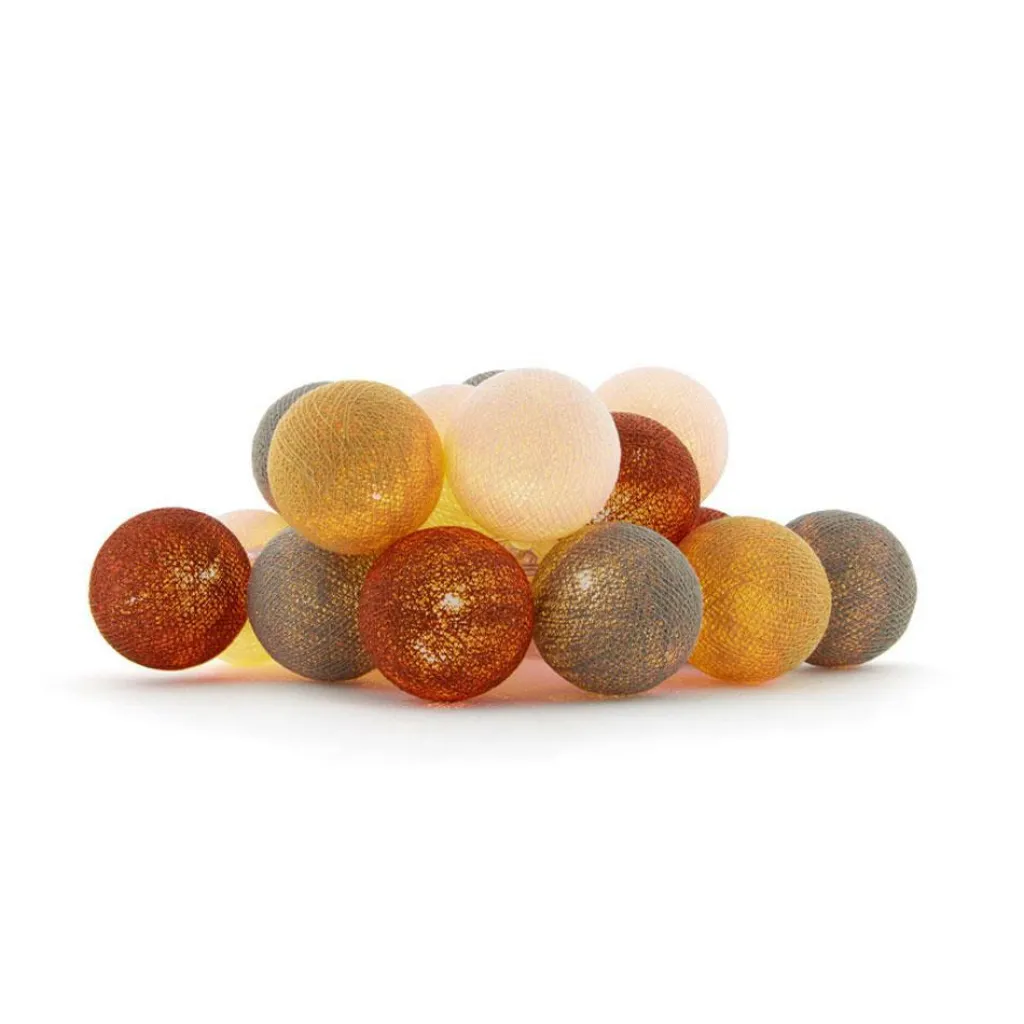 Cotton Ball Lights Outdoor lichtsnoer glamping copper< Verlichting|Verlichting 230 Volt