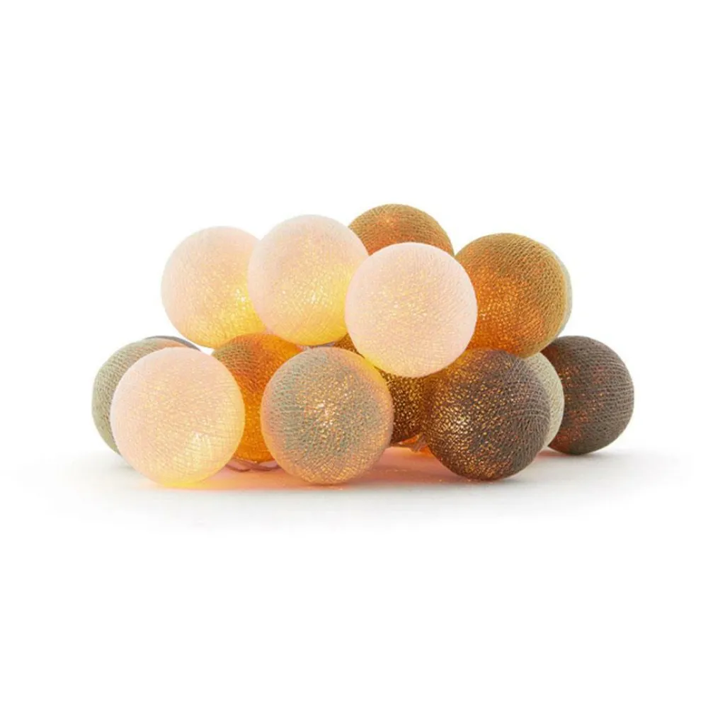 Verlichting|Verlichting 230 Volt-Cotton Ball Lights Outdoor lichtsnoer glamping earth