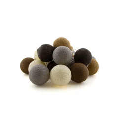 Verlichting|Verlichting 230 Volt-Cotton Ball Lights Outdoor lichtsnoer glamping natural