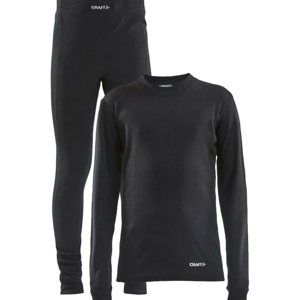 Thermokleding|Wintersport-Craft CORE Dry Baselayer thermokleding set junior black