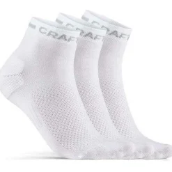 Fietskleding-Craft Core Dry Mid fietssokken white 3-pack