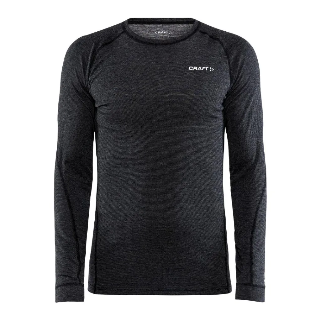 Craft CORE Wool Merino LS thermoshirt heren black< Thermokleding|Wintersport