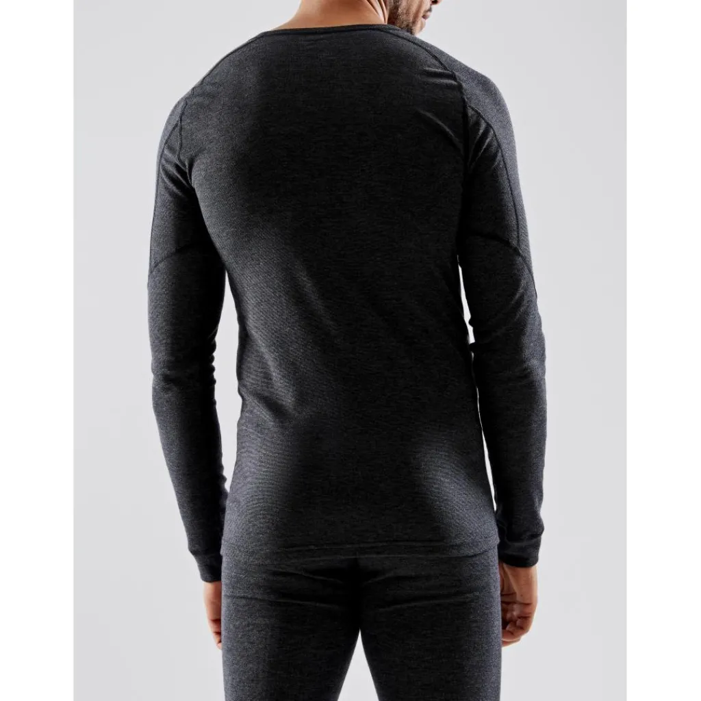 Craft CORE Wool Merino LS thermoshirt heren black< Thermokleding|Wintersport