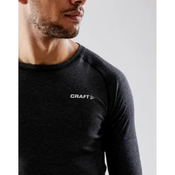Craft CORE Wool Merino LS thermoshirt heren black< Thermokleding|Wintersport