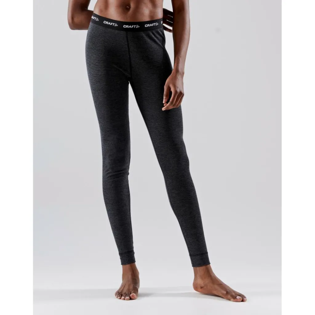 Craft Core Wool Merino thermobroek dames black< Thermokleding|Wintersport