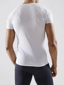 Fietskleding-Craft Pro Dry Nanoweight SS fietsshirt heren white