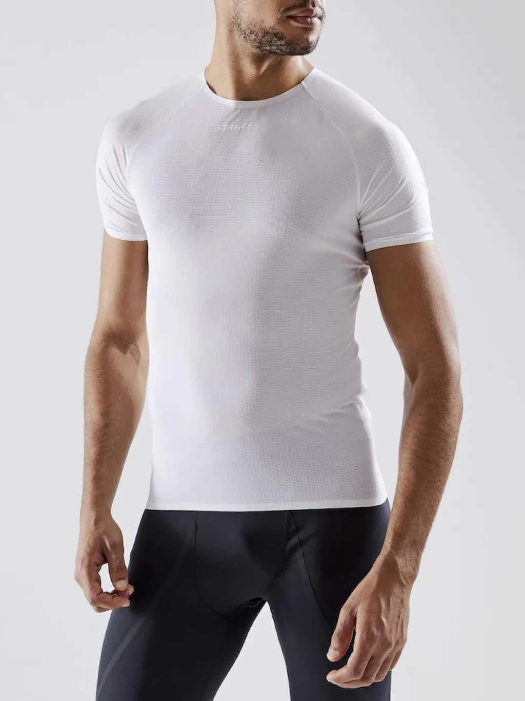 Fietskleding-Craft Pro Dry Nanoweight SS fietsshirt heren white