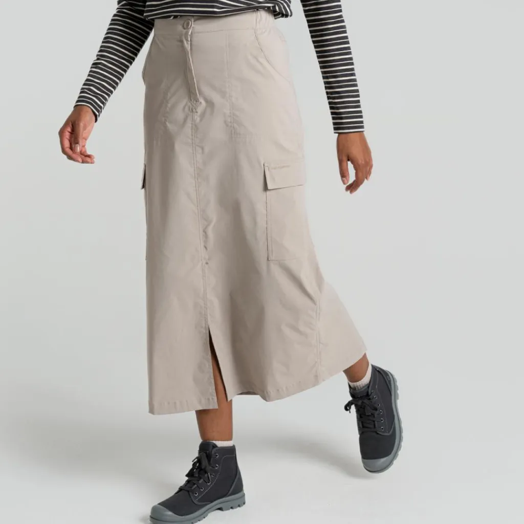 Outdoor Jurk & Rok-Craghoppers NosiLife Adventure rok dames soft mushroom