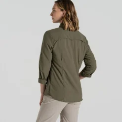 Outdoor Shirt-Craghoppers NosiLife Adventure III blouse dames wild olive