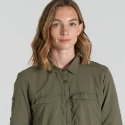 Outdoor Shirt-Craghoppers NosiLife Adventure III blouse dames wild olive