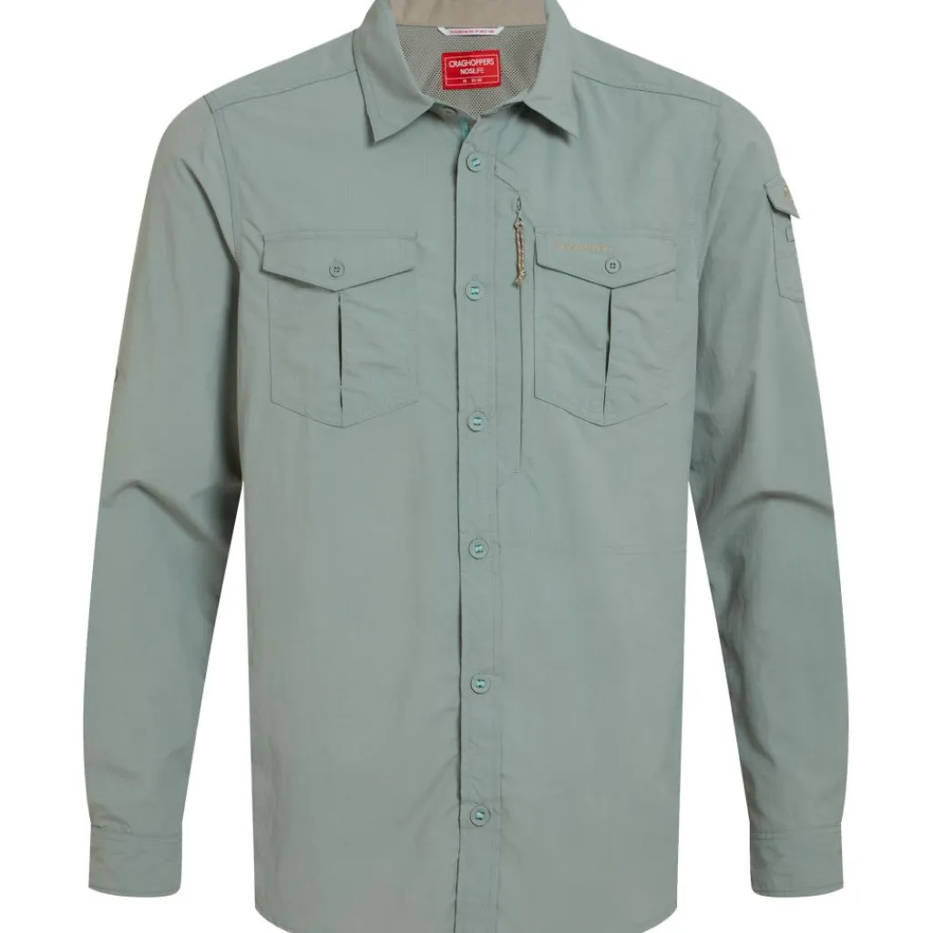Craghoppers NosiLife Adventure III overhemd heren light green< Outdoor Shirt