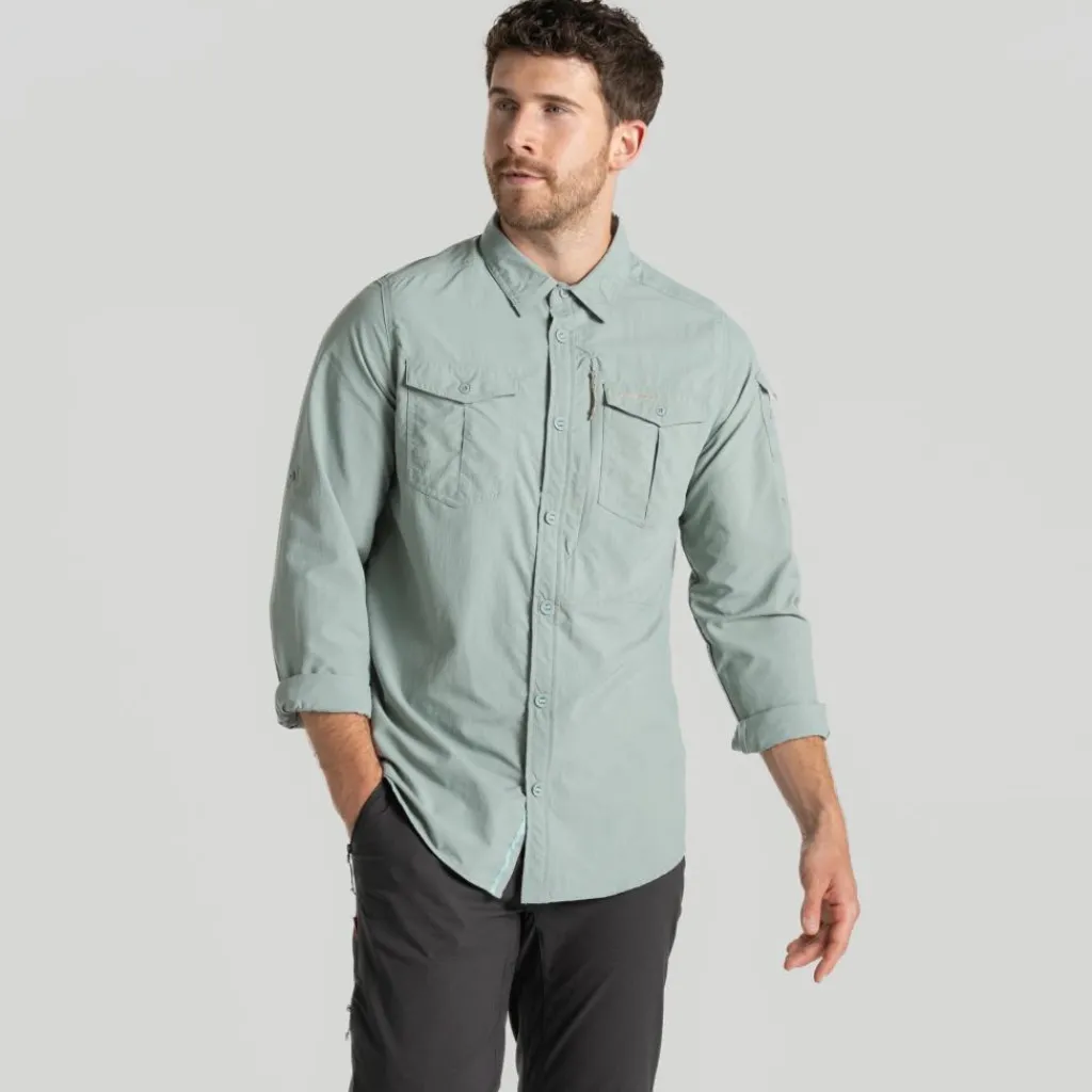 Craghoppers NosiLife Adventure III overhemd heren light green< Outdoor Shirt