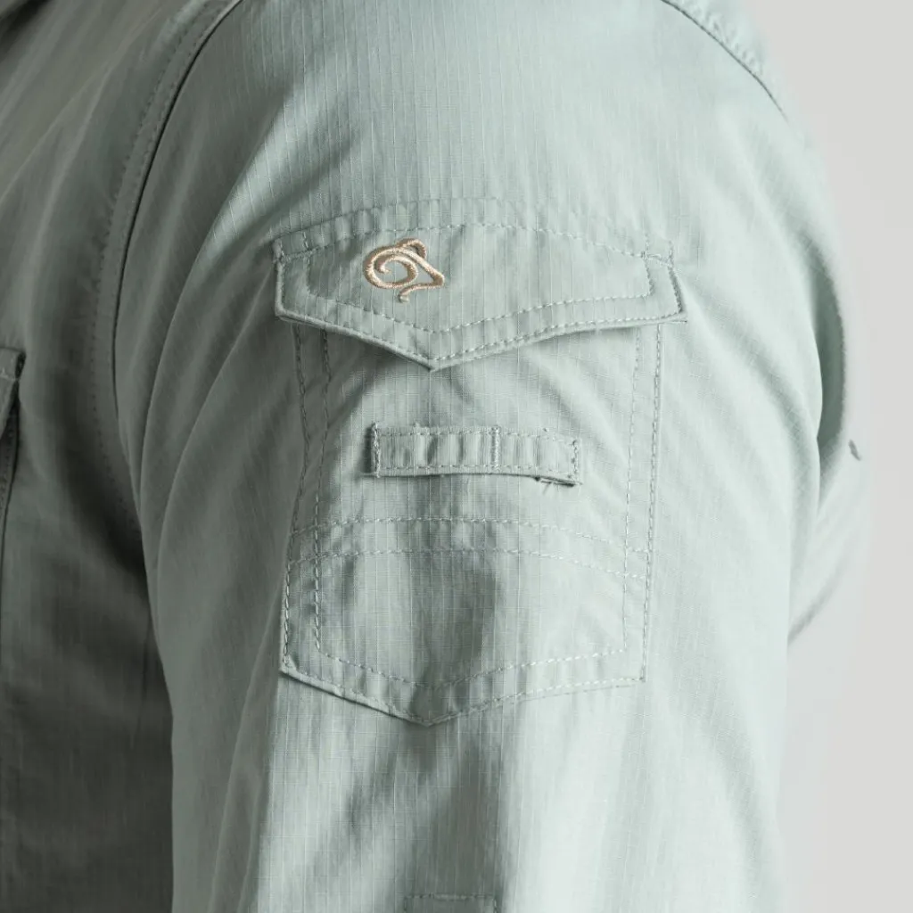 Craghoppers NosiLife Adventure III overhemd heren light green< Outdoor Shirt