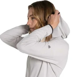 Fleece Vest-Craghoppers NosiLife Afia fleece vest dames light grey marl