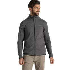 Fleece Vest-Craghoppers NosiLife Deft fleece vest heren blackpepper marl