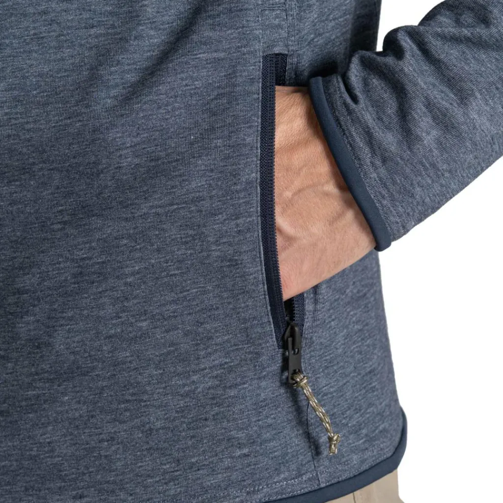 Craghoppers NosiLife Deft fleece vest heren blue navy marl< Fleece Vest