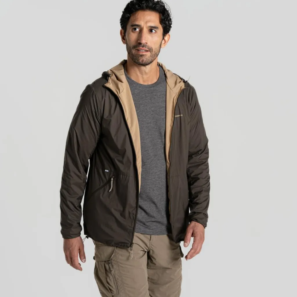 Craghoppers NosiLife Ovis Reversible outdoor jack heren woodland green eartenware< Outdoor Jack