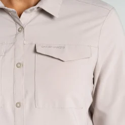 Outdoor Shirt-Craghoppers NosiLife Pro III blouse dames soft mushroom