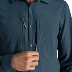 Outdoor Shirt-Craghoppers NosiLife Pro V overhemd heren blue stone