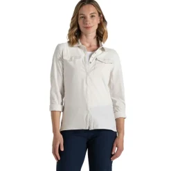 Outdoor Shirt-Craghoppers NosiLife Pro V blouse dames sea salt