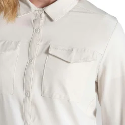 Outdoor Shirt-Craghoppers NosiLife Pro V blouse dames sea salt