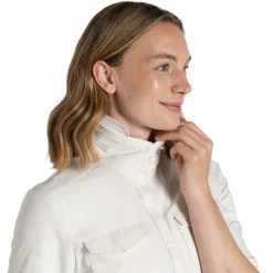 Outdoor Shirt-Craghoppers NosiLife Pro V blouse dames sea salt