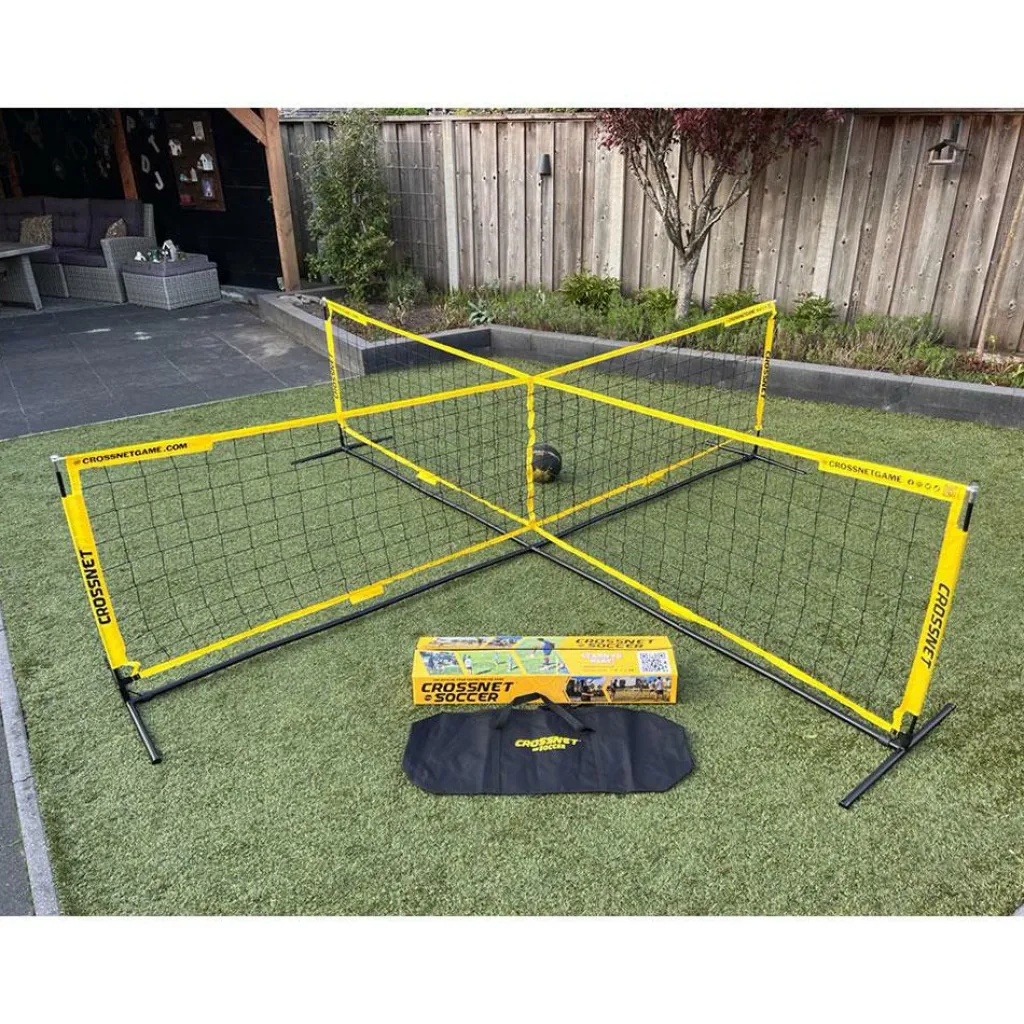 CROSSNET Four Square Soccer spel< Buitenspelen & Spelletjes