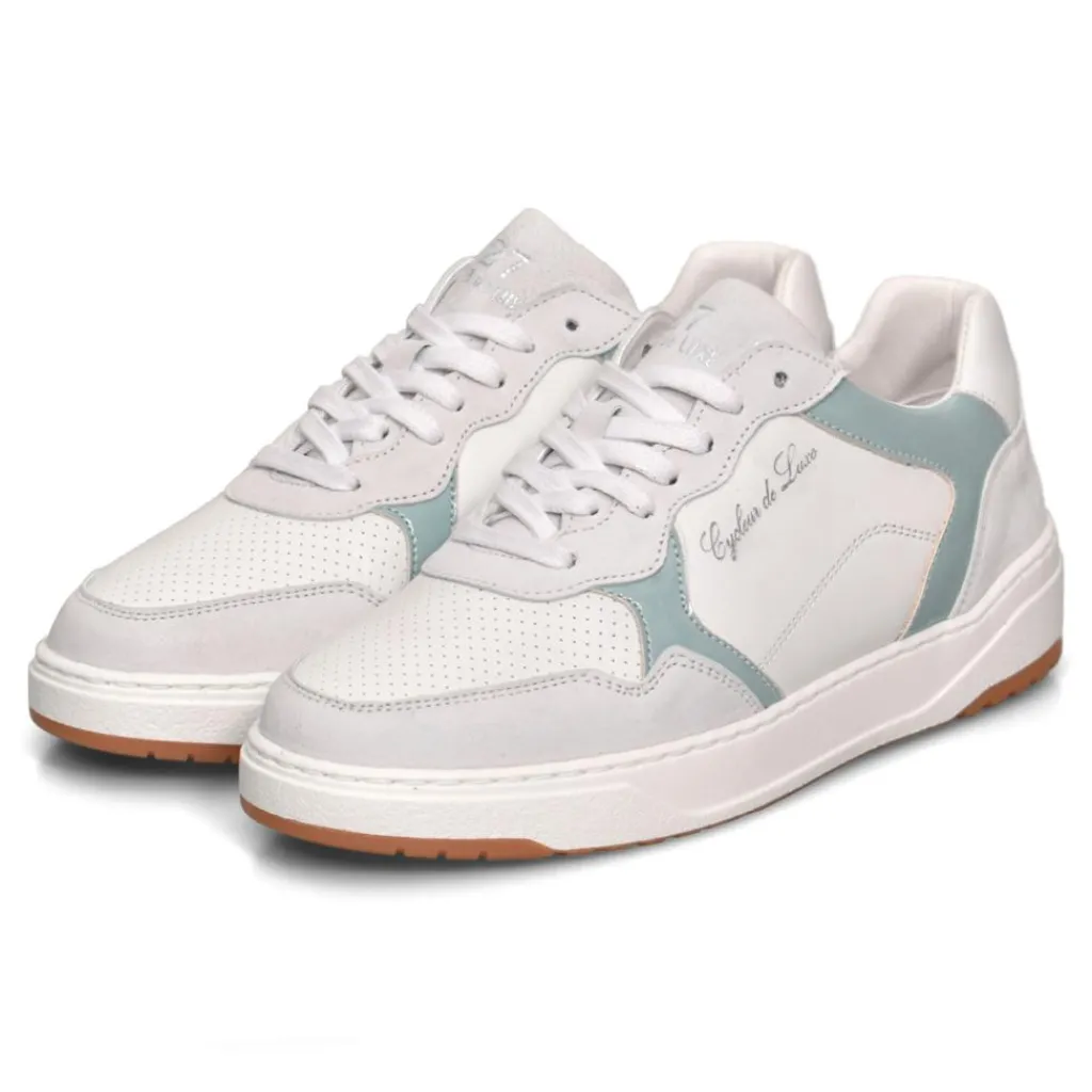 Schoenen-Cycleur De Luxe  Corncob schoenen dames white light blue