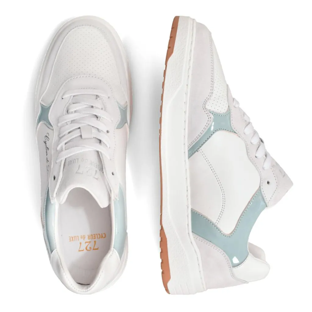 Schoenen-Cycleur De Luxe  Corncob schoenen dames white light blue