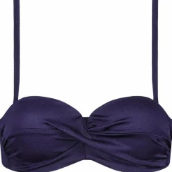 Cyell Satin Navy Padded Wired bikini top dames< Bikini