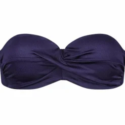 Cyell Satin Navy Padded Wired bikini top dames< Bikini